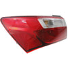 2012-2017 Kia Rio Sedan Tail Lamp Driver Side Without Led Ex/Lx High Quality