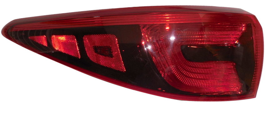 Feu arrière côté conducteur pour Kia Sportage 2017-2019, ampoule à lentille transparente, sans pack Sport, référence KI2804132C - Hunt Parts