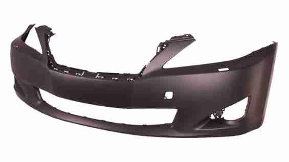 2009-2010 Lexus Is250 Sedan Bumper Front Primed Without Sensor With Washer