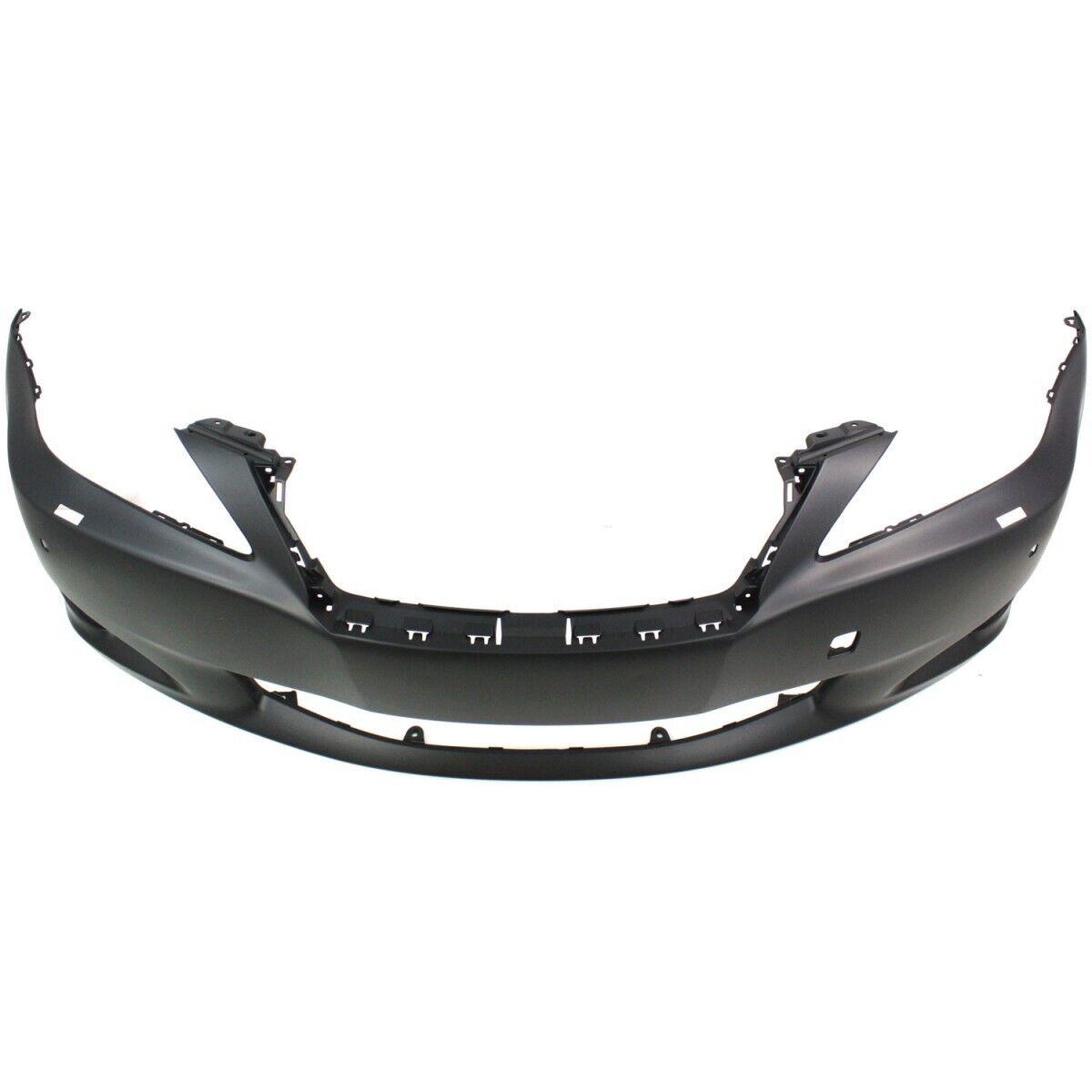 Pare-chocs avant apprêté pour Lexus IS250 Berline 2009-2010, avec trou pour rondelle et cache pour capteur, LX1000205C