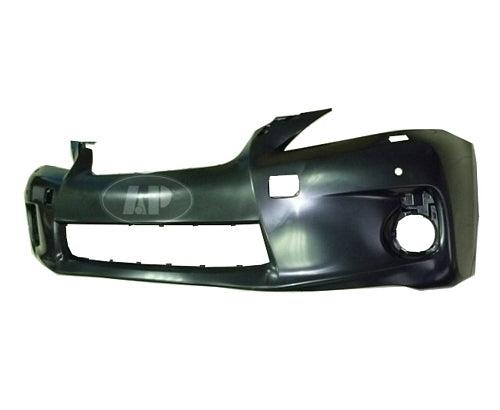Pare-chocs avant Lexus CT200H 2011-2013 apprêté, sans capteur, avec trou pour rondelle, sans capot sport, LX1000214C