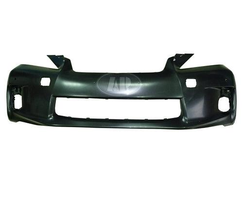 2011-2013 Lexus Ct200H Bumper Front Primed With Sensor Without Washer Hole Without Sport