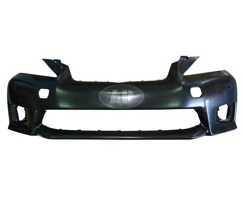 Pare-chocs avant Lexus CT200H 2011-2013 apprêté avec capteur, sans trou pour rondelle, version Sport, LX1000238