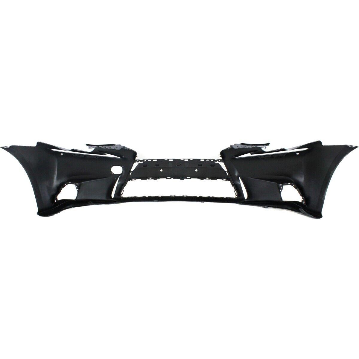 Pare-chocs avant Lexus IS200T 2016, apprêt noir, avec cache lave-phares F Sport, LX1000256C