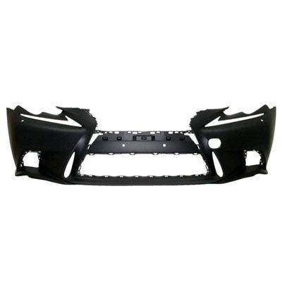 Pare-chocs avant Lexus IS300 2016, apprêt noir, avec finition F Sport et lave-phares, LX1000256