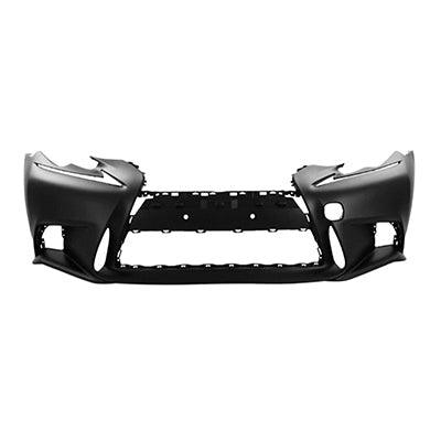2016 Lexus Is300 Bumper Front Primed Black With F Sport Without Head Lamp Washer