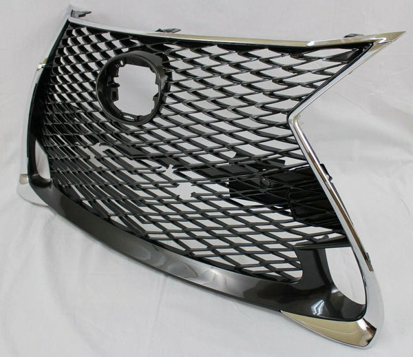 2018-2019 Lexus Gs300 Grille Ptd Black With Chrome Moulding Without Sensor With F-Sport Pkg