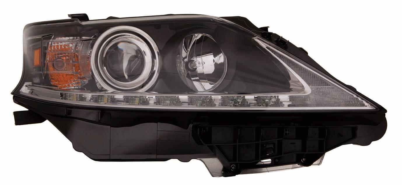 Phare avant gauche (côté conducteur) pour Lexus RX350 (2013-2015), halogène, boîtier noir, haute qualité, LX2502156