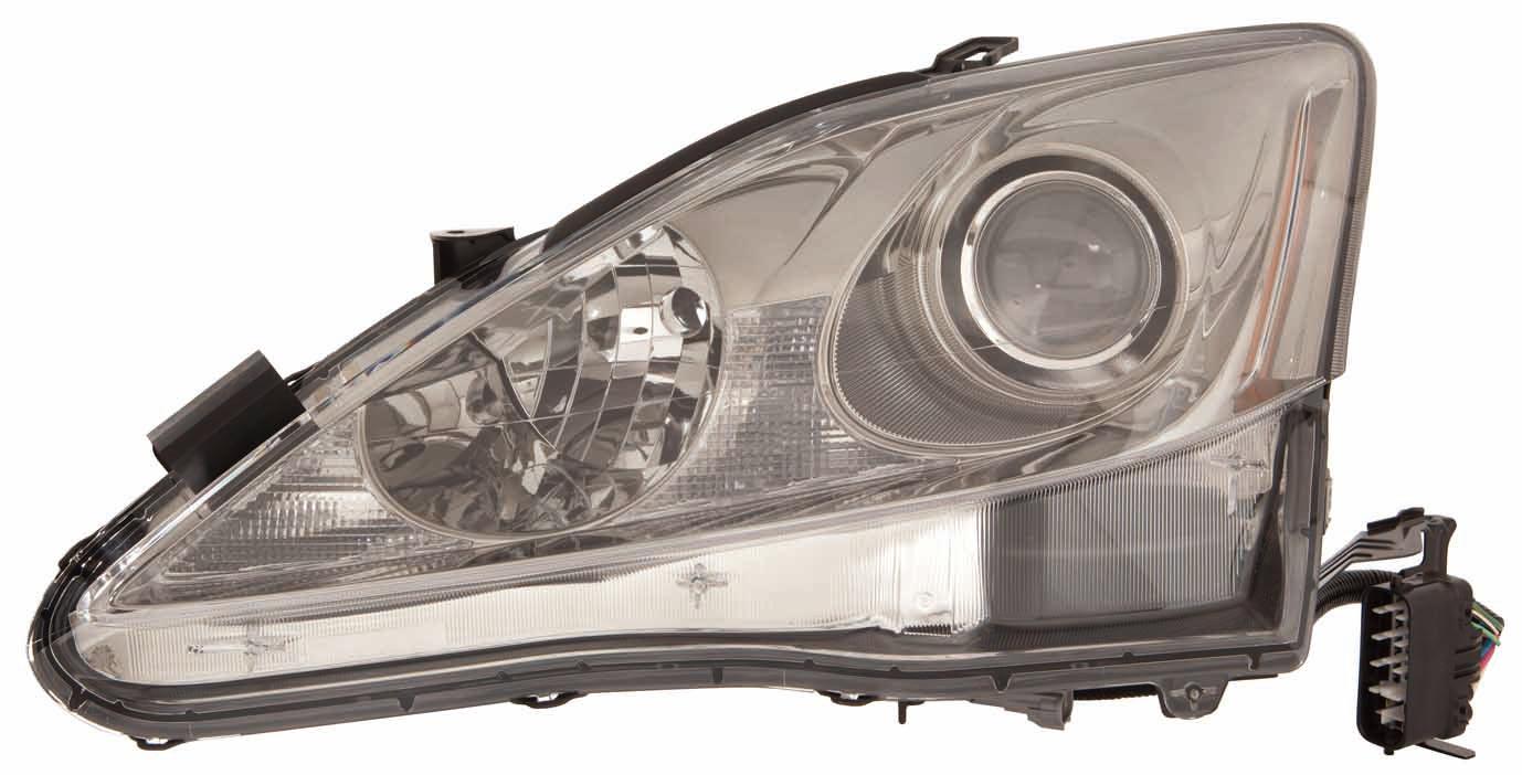 Phare avant gauche halogène de haute qualité pour Lexus IS350 Berline 2009-2010, sans correcteur d'assiette automatique, référence LX2518125