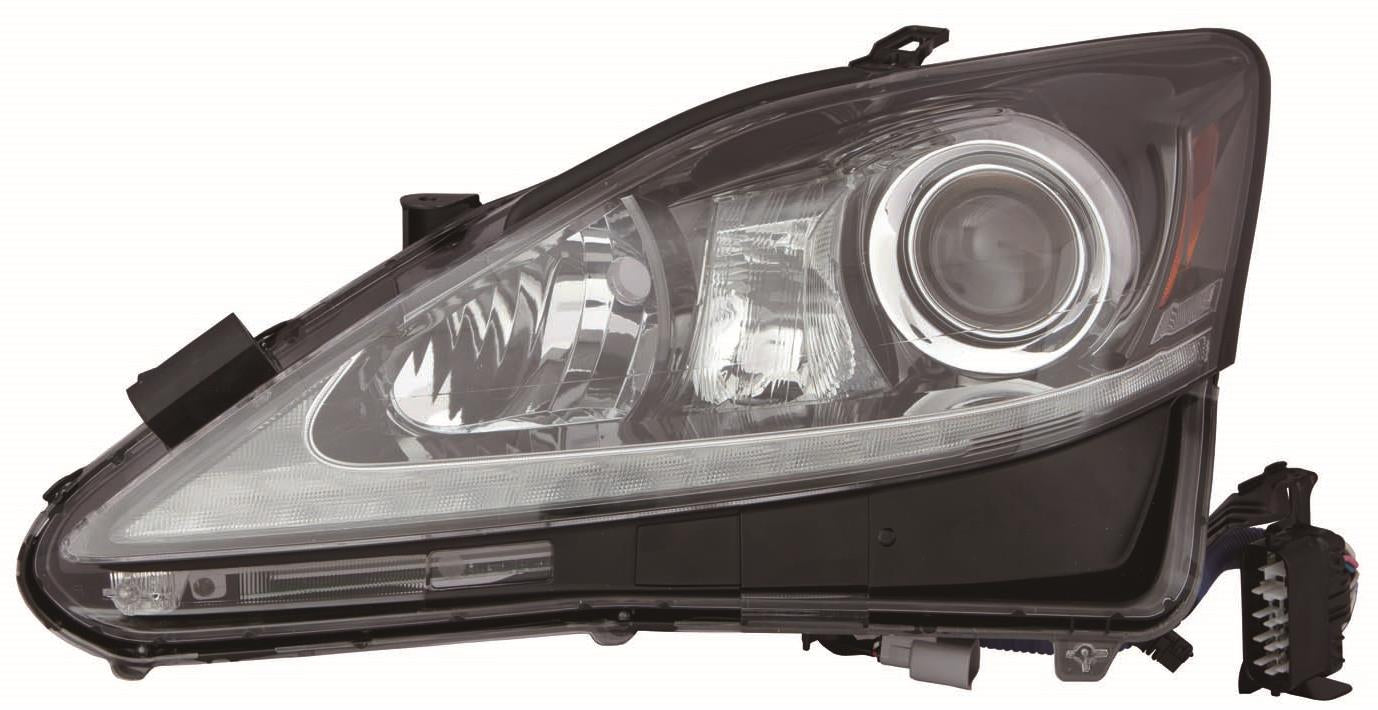 Phare avant gauche pour Lexus IS250 Berline 2011, type HID, référence LX2518133C - Hunt Parts