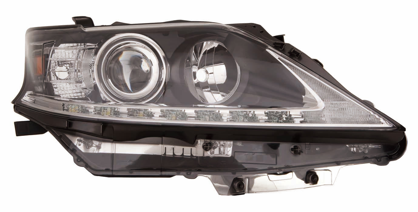 Phare avant gauche (côté conducteur) pour Lexus RX350 (2013-2015), halogène, fabriqué au Japon, Capa, LX2518138C - Hunt Parts