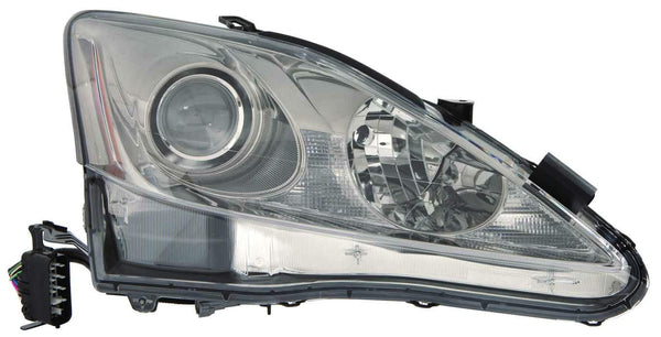 Head Lamp Passenger Side Lexus Is250 Sedan 2009-2010 Halogen Without Auto Leveling Capa , Lx2519125C