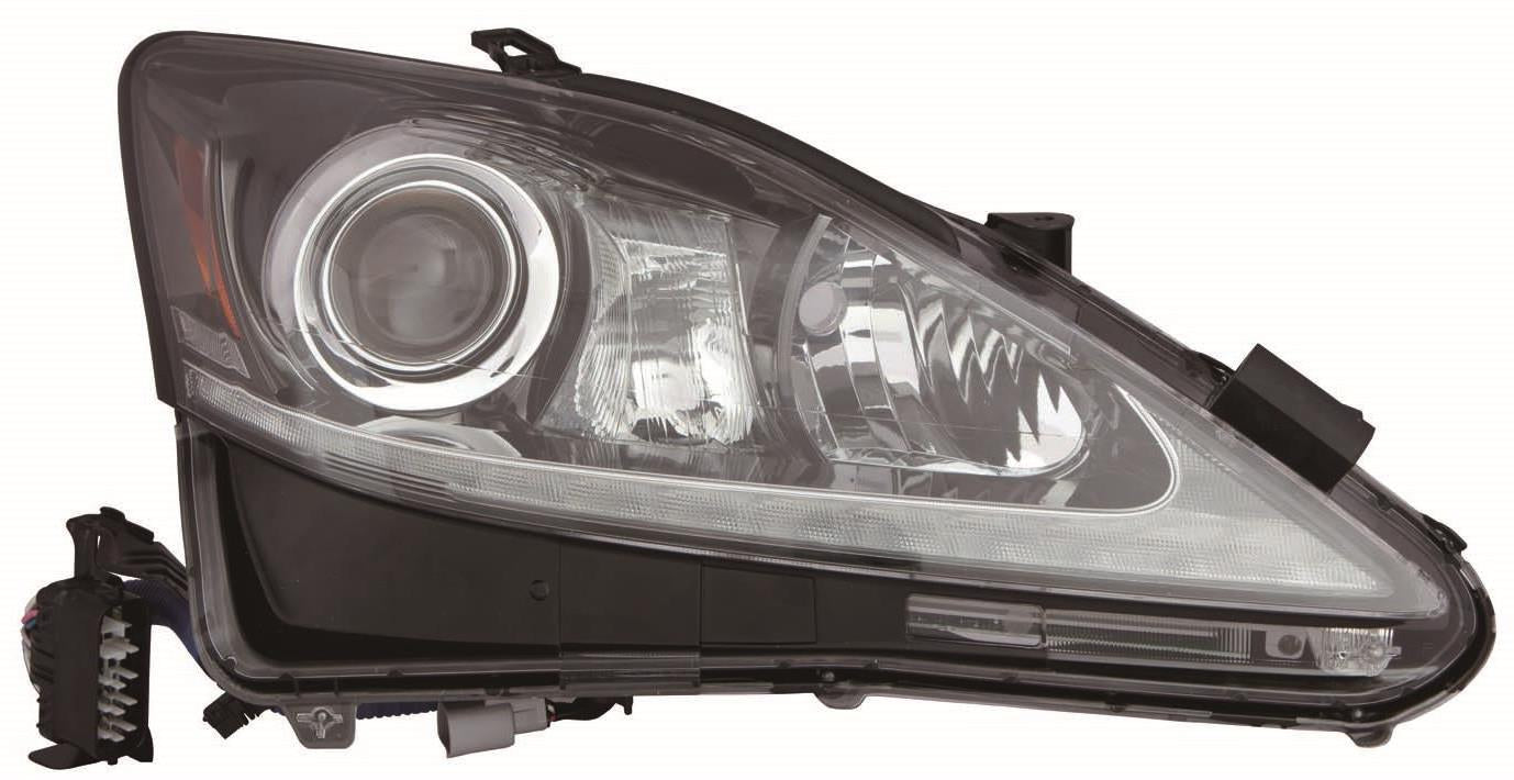 Phare avant côté passager pour Lexus IS250 Berline 2011, type HID, référence LX2519133C - Hunt Parts