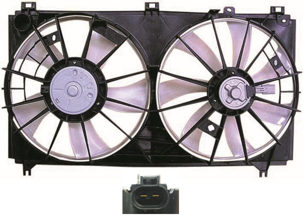 Ensemble ventilateur de refroidissement pour Lexus IS250 Berline 2006-2012 sans réservoir, moteur V6 2,5 L, LX3120101