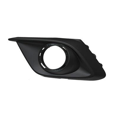 2014-2016 Mazda 3 Fog Lamp Bezel Front Driver Side Matte Black Use With Chrome Trim Ring