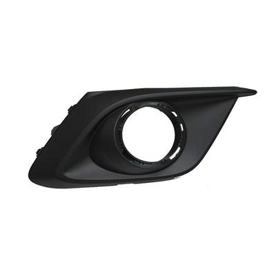 Enjoliveur de feu antibrouillard avant droit pour Mazda 3 (2014-2016), noir mat, à utiliser avec un anneau chromé, MA1039128