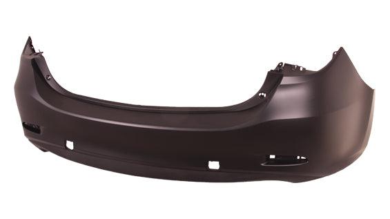 2014-2017 Mazda 6 Bumper Rear Primed With Textured Lower 2 Exhaust