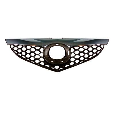 Calandre Mazda 3 2007-2009 grise avec moulure chromée, berline standard, MA1200179