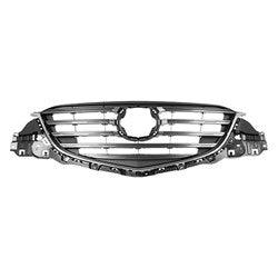 Calandre Mazda CX-5 2015-2016 noire avec barres horizontales avant gris anthracite/chrome, MA1200208