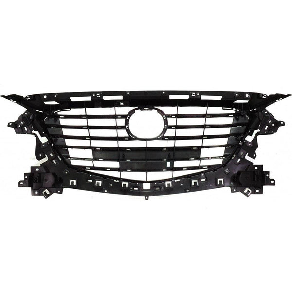 2017-2018 Mazda 3 Sport Grille Matte-Black Mexico Built Without Emblem Base For Use With Additional Moulding Sedan/Hatch Back