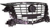 2017-2018 Mazda 3 Sport Grille Matte-Black Mexico Built With Emblem Base For Use With Additional Moulding Sedan/Hatch Back