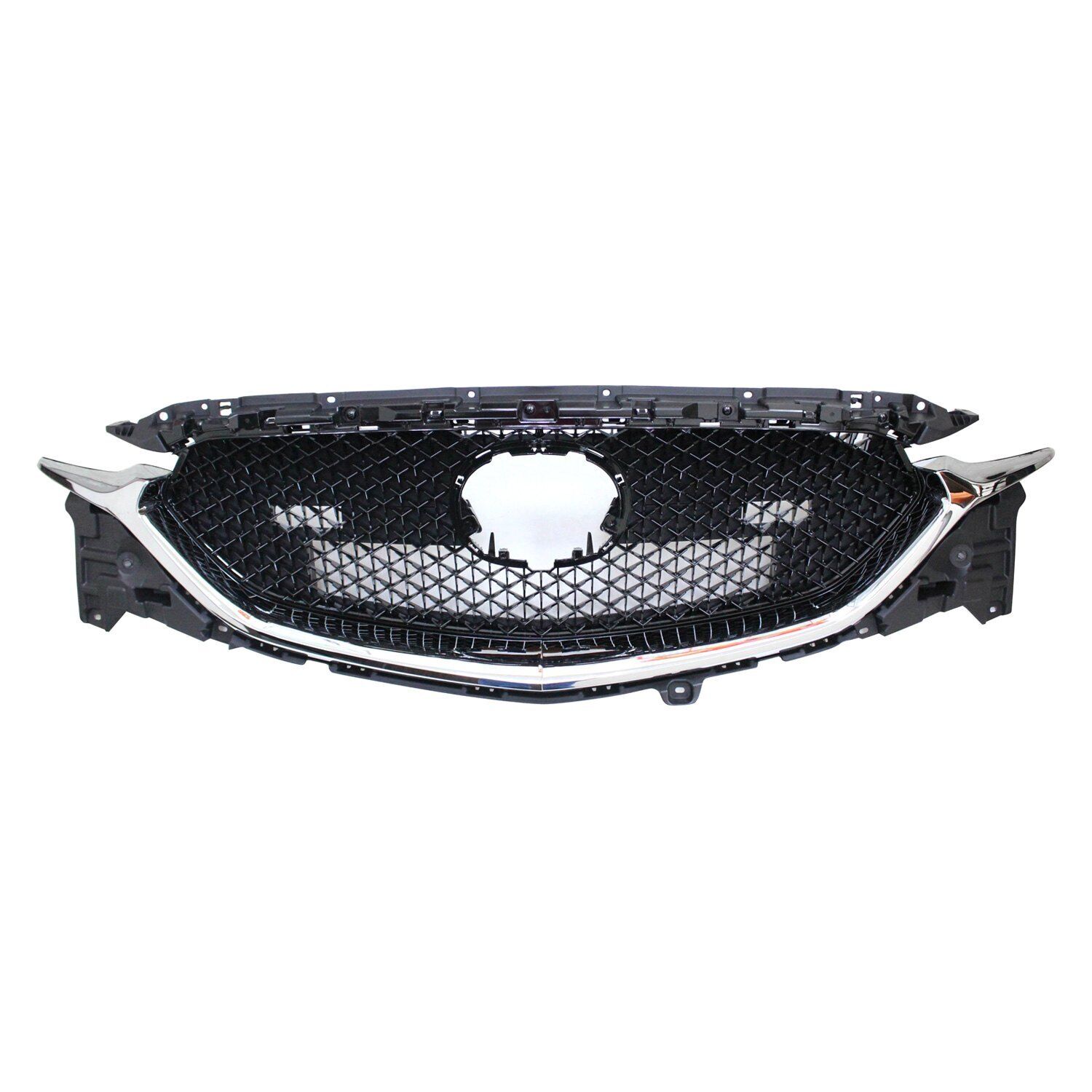 Calandre avant Mazda CX-5 2017-2021, finition noir métallisé, avec moulure chromée et régulateur de vitesse adaptatif (sans caméra), référence MA1200223 - Hunt Parts