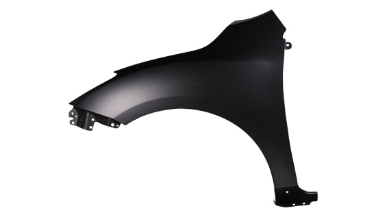 Aile avant gauche pour Mazda 3 (2010-2013) avec moulure et sans emplacement pour clignotant, référence MA1240161U - Hunt Parts