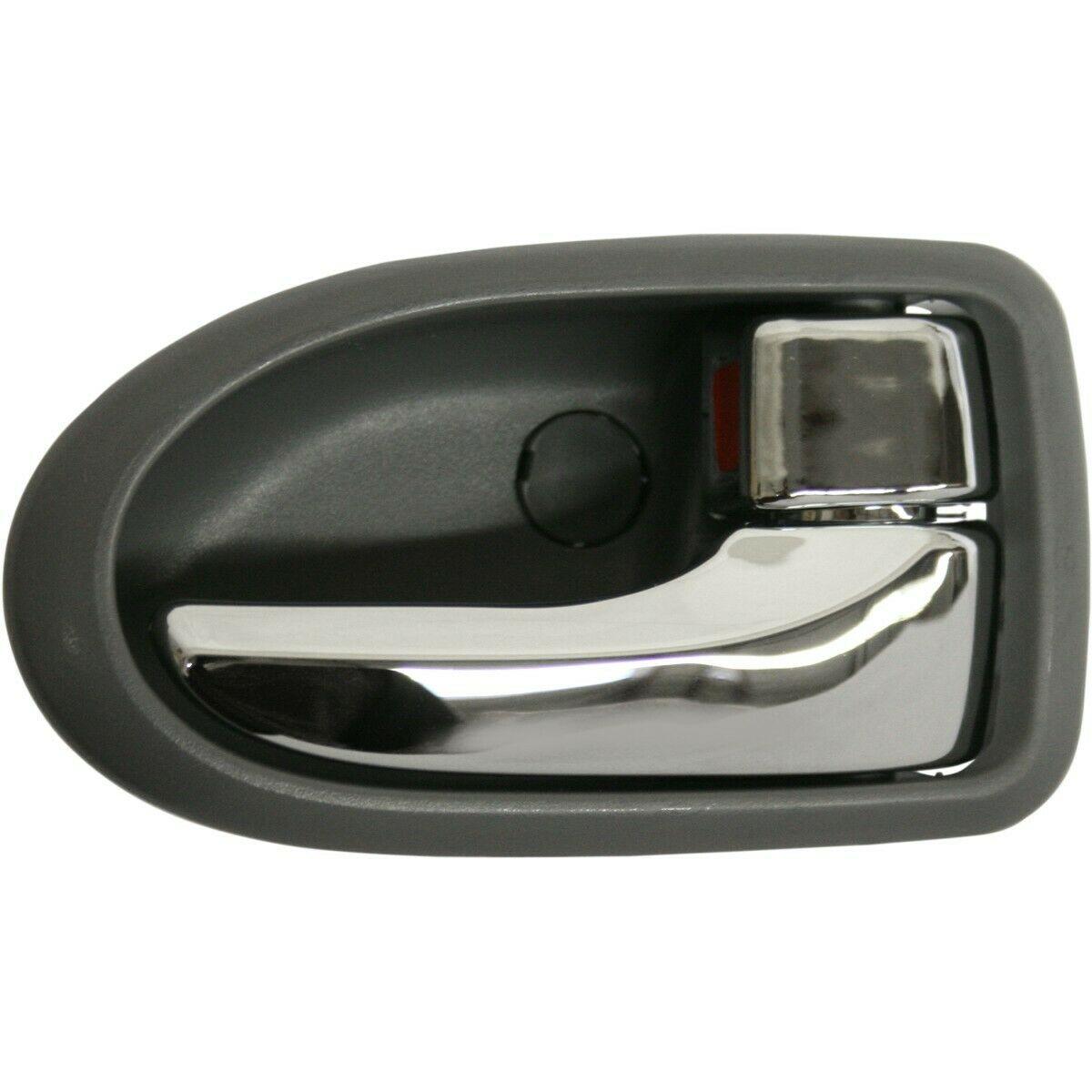 Poignée de porte intérieure avant côté passager pour Mazda MPV 2000-2003, grise avec chrome, MA1353103