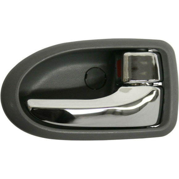 2000-2003 Mazda Mpv Door Handle Front Passenger Side Inner Gray With Chrome
