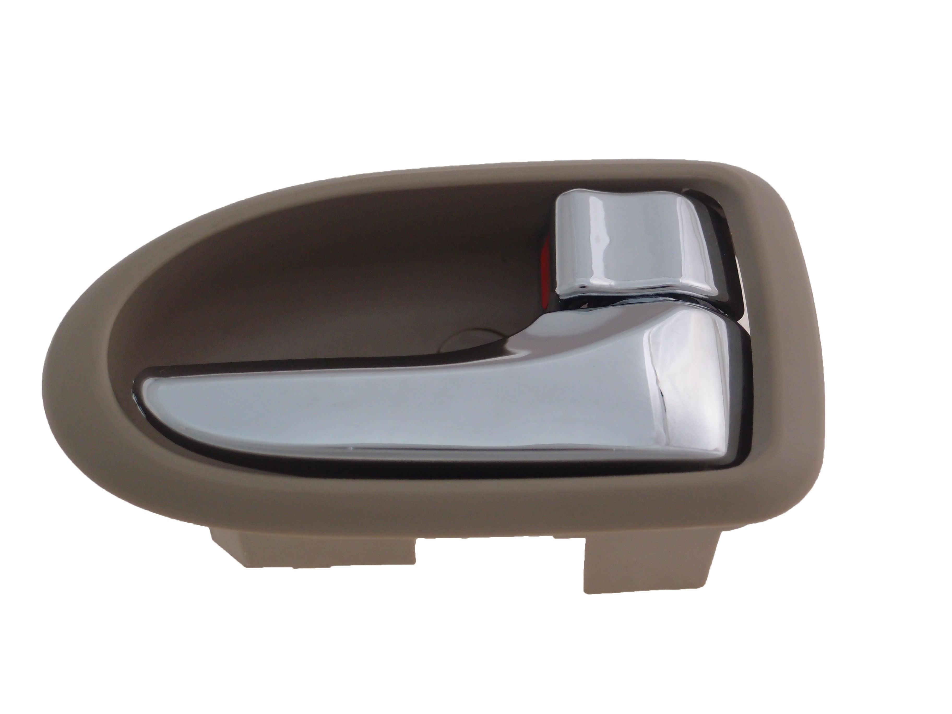 Poignée de porte intérieure avant côté passager pour Mazda MPV 2000-2003, beige avec chrome, MA1353106