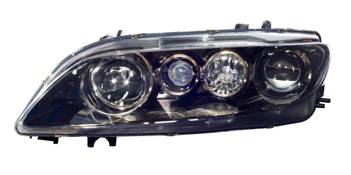 Phare avant gauche (côté conducteur) avec feu antibrouillard pour Mazda 6 (2003-2005), type sport, halogène haute qualité, MA2502133