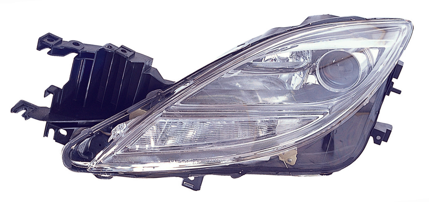 Phare avant gauche (côté conducteur) pour Mazda 6 (2009-2010), ampoule halogène, référence MA2518127C - Hunt Parts