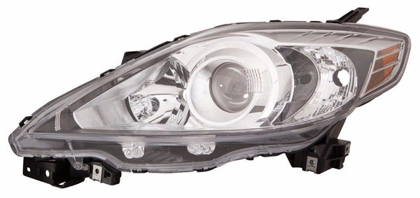 2008-2009 Mazda 5 Head Lamp Driver Side Halogen Black Bezel High Quality