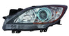 2012-2013 Mazda 3 Head Lamp Driver Side Halogen (6 Speed With Blue Projector Bezel) High Quality