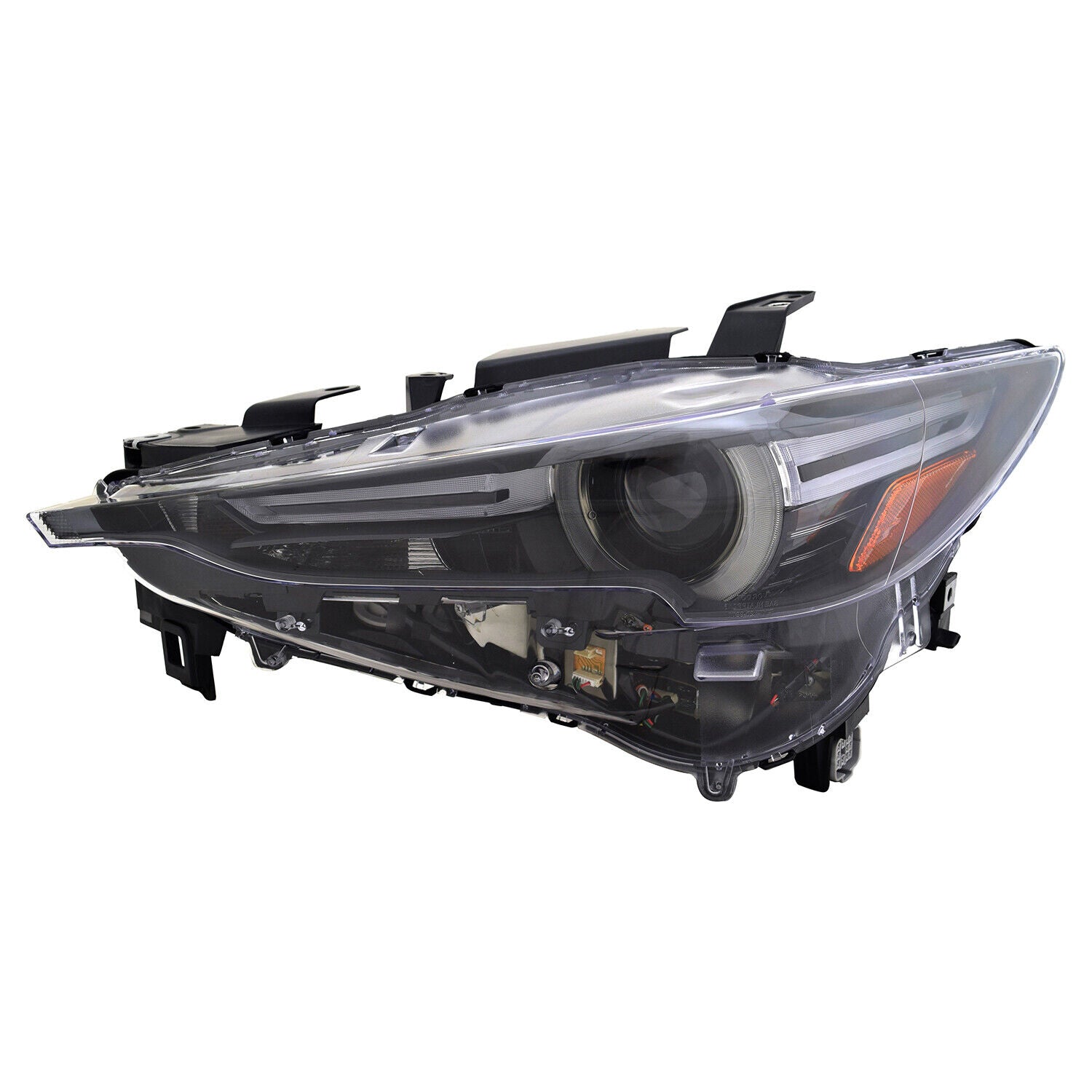 Phare avant gauche à LED avec capuchon adaptatif pour Mazda CX-5 2017-2020, référence MA2518176C - Hunt Parts