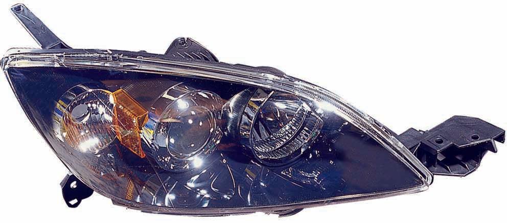 Phare avant côté passager pour Mazda 3 2004-2006 à hayon avec ampoule HID haute qualité, MA2519112
