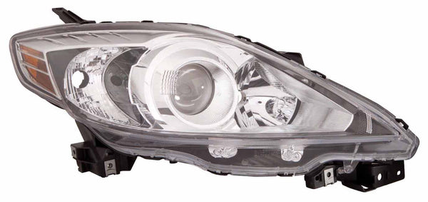 Head Lamp Passenger Side Mazda Mazda 5 2008-2009 Halogen Black Bezel Capa , Ma2519128C