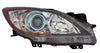 Head Lamp Passenger Side Mazda Mazda 3 2012-2013 Halogen (6 Speed With Blue Projector Bezel) Capa , Ma2519143C