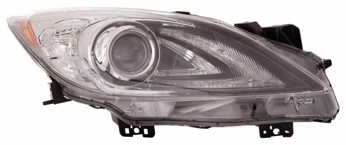 Phare avant côté passager pour Mazda 3 Sport 2010-2011, HID, sans correcteur d'assiette automatique ni feux de jour, haute qualité, MA2519152