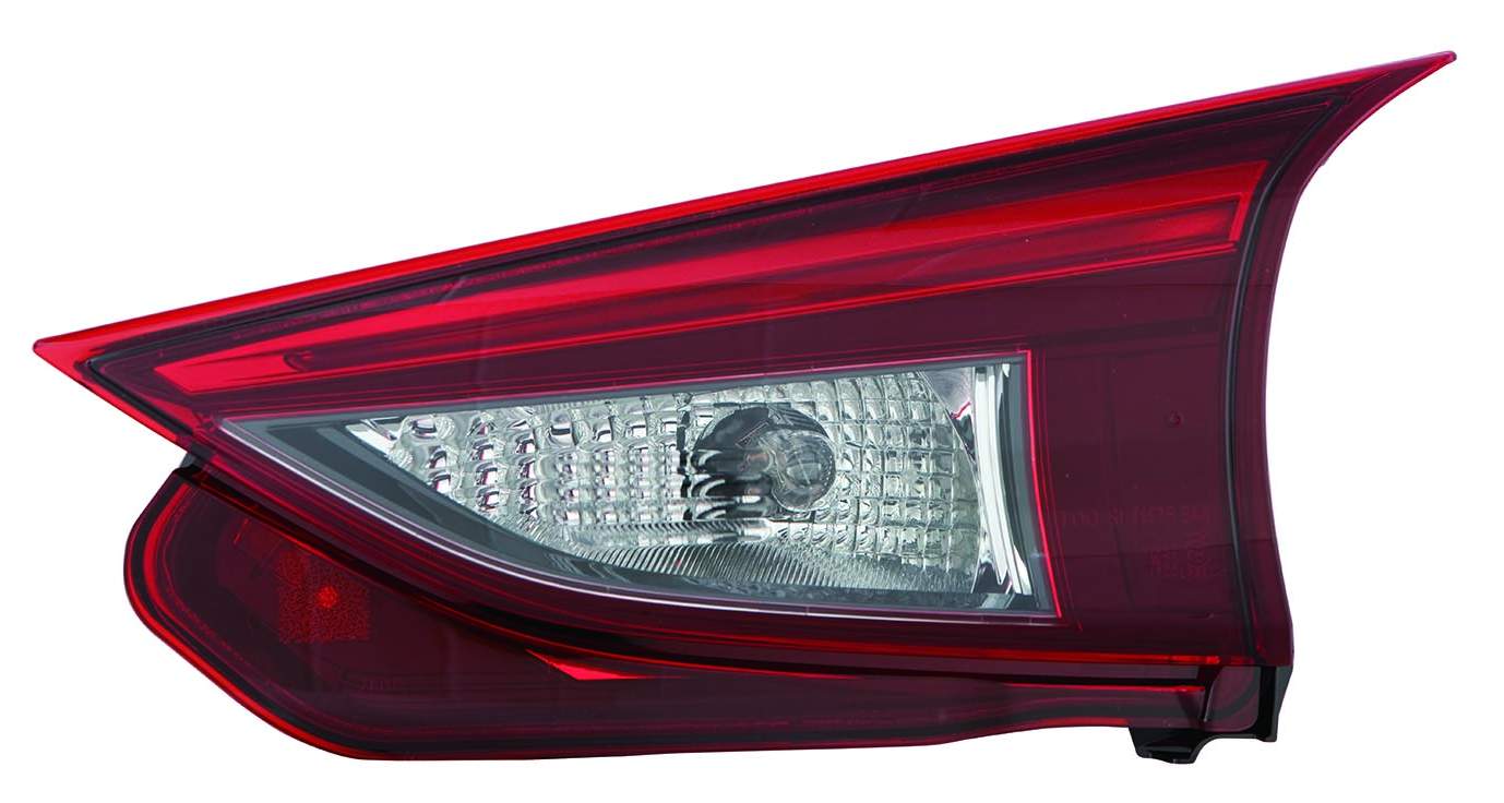Feu de coffre côté passager pour Mazda 3 (2014-2018) (feu de recul) à LED, modèle à hayon fabriqué au Japon, référence Ma2803113C - Hunt Parts