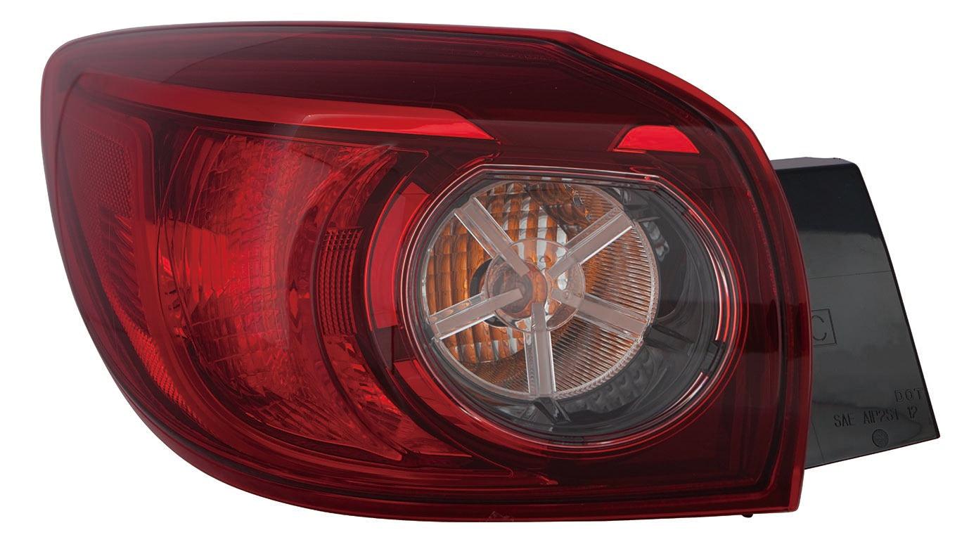 Feu arrière côté conducteur pour Mazda 3 Sport 2014-2018 (modèle à hayon), ampoule de haute qualité fabriquée au Japon, référence MA2804115