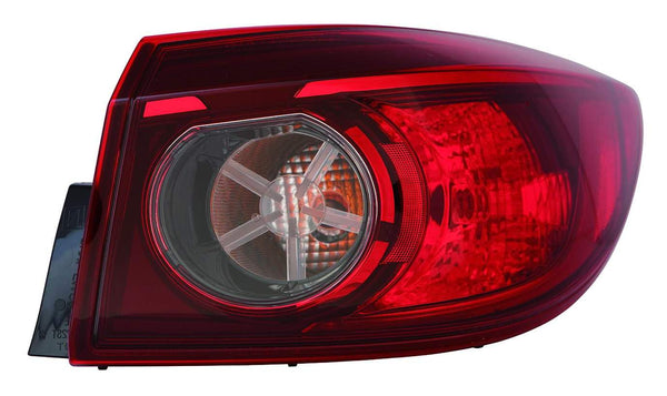 Tail Lamp Passenger Side Mazda Mazda 3 2014-2018 Sedan Bulb Type Japan Built Capa , Ma2805117C