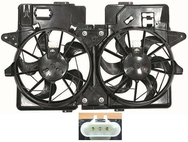 2001-2006 Mazda Tribute Cooling Fan Assembly 4Cyl
