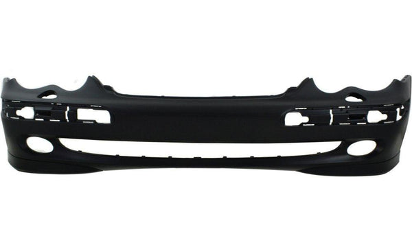2005-2006 Mercedes C55 Amg Bumper Front Primed Avantgarde Without Amg With Head Lamp Washer Hole