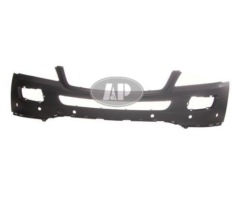 Pare-chocs avant Mercedes ML500 2006-2007 apprêté avec capteur, sans orifice pour lave-phares ni pack sport, MB1000231
