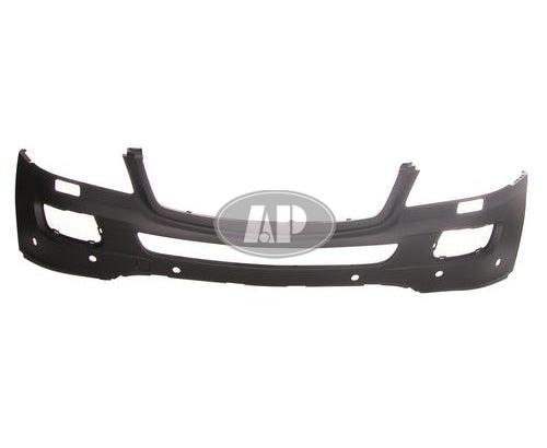 Pare-chocs avant Mercedes ML350 2006-2008 apprêté avec capteur et orifice pour lave-phares, sans pack sport, MB1000232