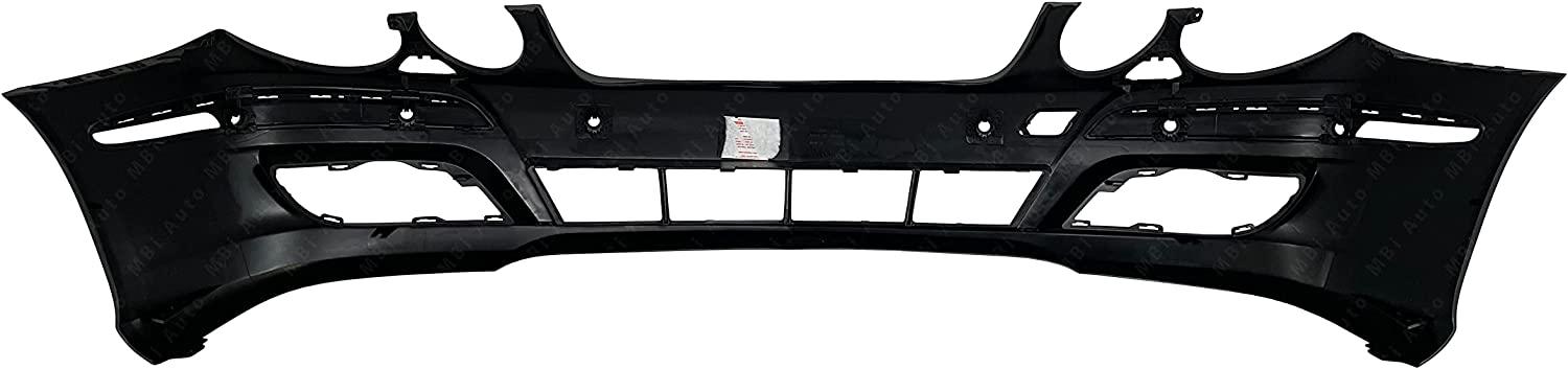 Pare-chocs avant Mercedes E550 2007-2009 apprêté avec capteur et orifice pour lave-phares, sans pack sport, MB1000269C