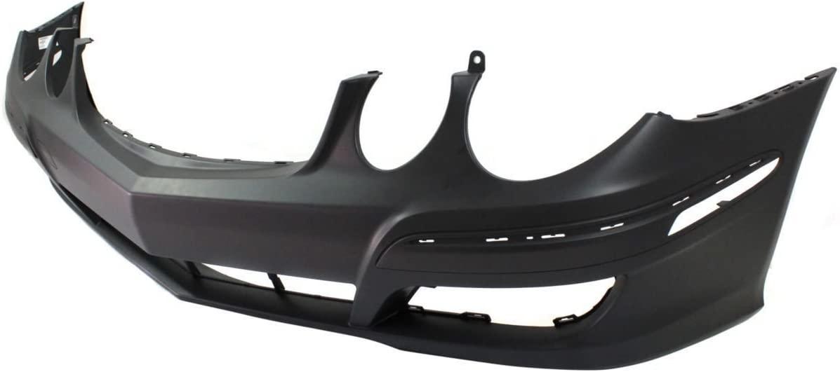 Pare-chocs avant Mercedes E320 2007-2009 apprêté, sans capteur, sans orifice pour lave-phares, sans pack sport, MB1000271C
