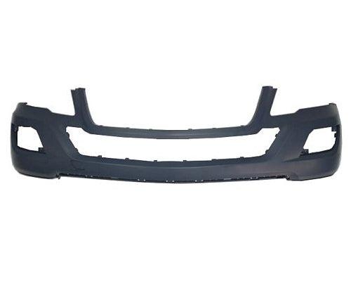 Pare-chocs avant Mercedes ML550 2009-2011 apprêté, sans capteur, sans orifice pour lave-phares, sans pack sport, MB1000290