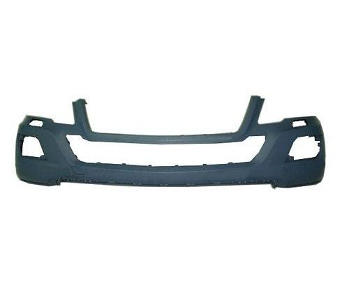 Pare-chocs avant Mercedes ML550 2009-2011 apprêté sans capteur avec orifice pour lave-phares, sans pack sport, MB1000291